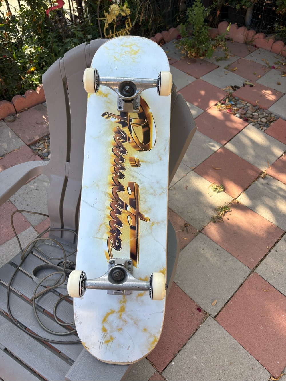 Primitive skateboard with Bones wheels